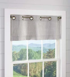 Thermalogic Insulated Ticking Stripe Grommet Top Valance, 40"W X 15"L 8 Thermalogic Insulated Ticking Stripe Grommet Top Valance, 40"W X 15"L -Home Improvement Store GUEST 43f2957a 4981 4fbd 893d d64cd7c73159