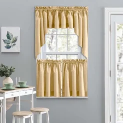 Ellis Curtain Lisa Solid Color Poly Cotton Duck Fabric Tailored Valance 58" X 15" Butter -Home Improvement Store GUEST 43fa668f 1573 4c62 b18f fd84445eec81