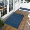 Blue Solid Doormat - (3'x4') - HomeTrax -Home Improvement Store GUEST 44d30c0f f869 48dc 9cfa 78f3a2210cdb