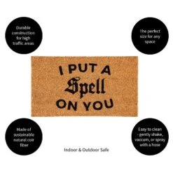 Evergreen 16 X 28 Halloween Greeting Coir Mat, I Put A Spell On You For Indoor And Outdoor Decor -Home Improvement Store GUEST 4574b543 93fb 4477 9e1b 32b1b11042cb