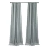 Thermaplus Denver Blackout Dual Header Contemporary And Classic Styles Curtain Panel For Any Window Silver