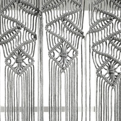 30"x40" Boho Macrame Leaf Cotton Kitchen Curtain Valance - Lush Décor 6 30"x40" Boho Macrame Leaf Cotton Kitchen Curtain Valance - Lush Décor - Image 5