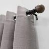 Decorative Drapery Curtain Rod With Marble Ball Finials Oil Rubbed Bronze - Lumi Home Furnishings