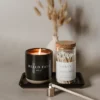 Sweet Water Decor Hello Fall 12oz Black Stoneware Jar Candle -Home Improvement Store GUEST 4b8a3907 41ea 4ddb 9bee fc315c638b4d