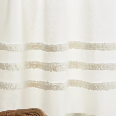 3pc Water's Edge Tufted Window Valance And Tiers Set White - Martha Stewart 6 3pc Water's Edge Tufted Window Valance And Tiers Set White - Martha Stewart - Image 4