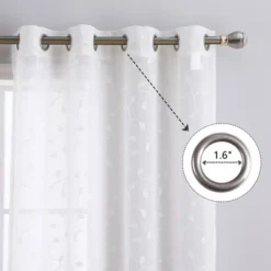 Trinity Embroidered Sheers Semi Curtains Transparent Drapes Window Treatments Grommet Top, 2 Panels 11 Trinity Embroidered Sheers Semi Curtains Transparent Drapes Window Treatments Grommet Top, 2 Panels -Home Improvement Store GUEST 4d574337 4e28 4ed9 9e25 79b2e483e660