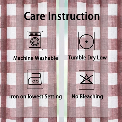 Trinity Linen Blend Tab Top Kitchen Curtains 7 Trinity Linen Blend Tab Top Kitchen Curtains - Image 5