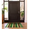 2'x3' Colorstar McQueen Stripe Indoor Door Mat Green/Brown - Bungalow Flooring -Home Improvement Store GUEST 4e464c26 8e14 4e46 b2da 18152c9094ea