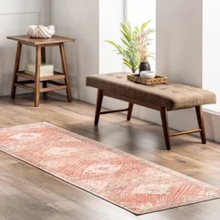 NuLOOM Serenity Machine Washable Diamond Trellis Area Rug