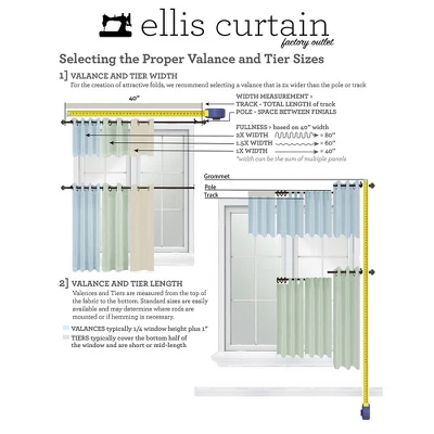 Ellis Stacey Lined 3" Rod Pocket High Quality Fabric Solid Color Window Filler Valance 42"x13" Grey 5 Ellis Stacey Lined 3" Rod Pocket High Quality Fabric Solid Color Window Filler Valance 42"x13" Grey - Image 3