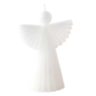 Christmas 5.5" Angel Candels Retro Decor Set Of 2 One Hundred 80 Degree - Flame Candles 3 Christmas 5.5" Angel Candels Retro Decor Set Of 2 One Hundred 80 Degree - Flame Candles