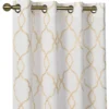 Kate Aurora 2 Pack Geo Trellis Double Layered Sheer Embroidered Grommet Curtains -Home Improvement Store GUEST 5018ecdf 253c 4cdd bdc0 7dadede35c89