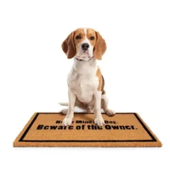BirdRock Home Beware Of Owner Coir Front Door & Entry Doormat - 18" X 30" 10 BirdRock Home Beware Of Owner Coir Front Door & Entry Doormat - 18" X 30" -Home Improvement Store GUEST 506d929a 95fa 45e1 95ab 496ba349309e