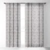 Alison Janssen Hand Drawn Deco Single Panel Sheer Window Curtain - Society6