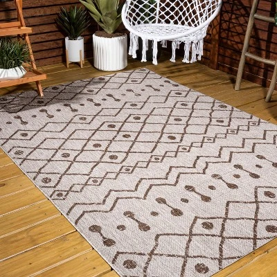 Nokat Modern Bohemian Inspired Indoor/Outdoor Area Rug - JONATHAN Y 6 Nokat Modern Bohemian Inspired Indoor/Outdoor Area Rug - JONATHAN Y - Image 4