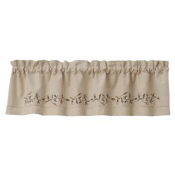 Park Designs Cotton Blossom Embroidered Lined Valance 60'' X 14''