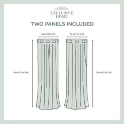 Canopy Striped Grommet Top Light Filtering Window Curtain Panels - Exclusive Home 10 Canopy Striped Grommet Top Light Filtering Window Curtain Panels - Exclusive Home -Home Improvement Store GUEST 5330180e 64cb 4197 a6f1 fa1c7663a15a