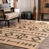 Hand Loomed Fiber Barry Area Rug Natural - NuLOOM