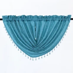 GoodGram 2-Pack: Beaded Emerald Crepe Waterfall Valances 18 GoodGram 2-Pack: Beaded Emerald Crepe Waterfall Valances -Home Improvement Store GUEST 53c54bed 8cb2 4ed9 b227 7faf9c936c88