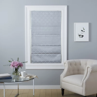 Exclusive Home Montague Trellis Total Blackout Roman Shade 4 Exclusive Home Montague Trellis Total Blackout Roman Shade - Image 2