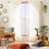 1pc Sheer Banded Geo Macrame Window Curtain Panel White - Opalhouse™ Designed With Jungalow™ 1 1pc Sheer Banded Geo Macrame Window Curtain Panel White - Opalhouse™ Designed With Jungalow™ -Home Improvement Store GUEST 5558f3f4 e289 4fce 89ab ad882207829f