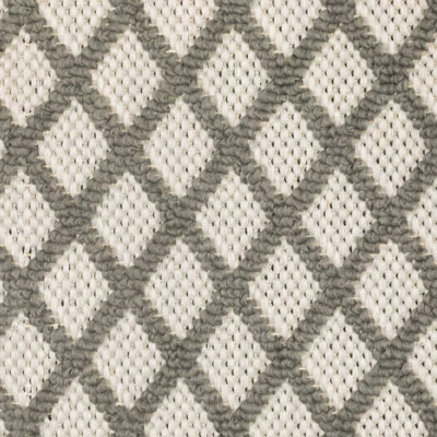 Trinity Casual Diamond Lattice Patio Area Rug Beige/Gray - Captiv8e Designs 8 Trinity Casual Diamond Lattice Patio Area Rug Beige/Gray - Captiv8e Designs - Image 6