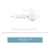 3/4-Inch Curtain Rod- Decorative Ball Finials And Hardware- For Home Decor In Bedroom And Kitchen- 48-84-Inch By Hastings Home (White) -Home Improvement Store GUEST 56502a3e 6c64 43b3 ad97 d0a62bc1f099