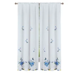 Collections Etc Rose And Butterfly Embcurtains -Home Improvement Store GUEST 5877d768 9797 45fa bd55 f7e1088c2d12