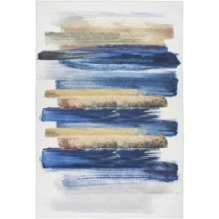 Nourison Washables Abstract Brushstroke Indoor Non-Skid Area Rug -Home Improvement Store GUEST 59ecafd2 933a 4cea 866a 56585be8f406