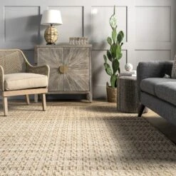 NuLOOM Delaney Hand Woven Striped Jute Area Rug 24 NuLOOM Delaney Hand Woven Striped Jute Area Rug -Home Improvement Store GUEST 5a35061e bf45 4da3 9bdd 57eda01ee866