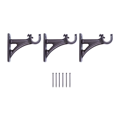 Kenney Fast Fit Easy Install Sunderland 3/4" Decorative Window Curtain Rod, 42-120", Antique Copper 3 Kenney Fast Fit Easy Install Sunderland 3/4" Decorative Window Curtain Rod, 42-120", Antique Copper