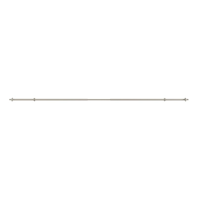 Hastings Home 1" Curtain Rod With Finials - Gray 3 Hastings Home 1" Curtain Rod With Finials - Gray