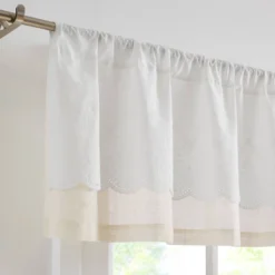 52"x18" Lush Decor Brigitte Embroidery Eyelet Scalloped Edge Valance Neutral Single 13 52"x18" Lush Decor Brigitte Embroidery Eyelet Scalloped Edge Valance Neutral Single -Home Improvement Store GUEST 5bad9dbc 6f2d 427f 998c 4492754b8812