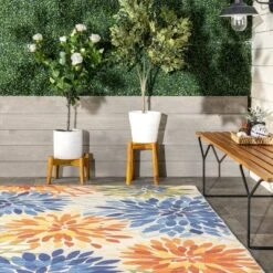NuLOOM Rosana Floral Machine Washable Indoor/Outdoor Area Rug 26 NuLOOM Rosana Floral Machine Washable Indoor/Outdoor Area Rug -Home Improvement Store GUEST 5bd10033 e69f 4a5d ba45 49d9b1a65538