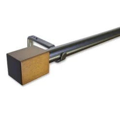 Linen Avenue Wood Rectangle Curtain Rod -Home Improvement Store GUEST 5e1179f0 00f9 4e86 ad55 902d3eeea54a