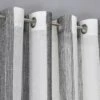 Trinity Semi Sheer Curtains Room Decorative Vertical Stripe Voile Grommet Faux Linen Textured Window Drapes, 2 Panels -Home Improvement Store GUEST 5ff5f9e4 2625 47ef b1bb 885c83a9a139