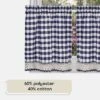 Kate Aurora 2 Piece Country Farmhouse Buffalo Plaid Rod Pocket Cafe Tier Curtain Panels With Macrame Border 1 Kate Aurora 2 Piece Country Farmhouse Buffalo Plaid Rod Pocket Cafe Tier Curtain Panels With Macrame Border -Home Improvement Store GUEST 60206742 0924 4929 a132 f07315d7fcbd