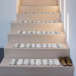 World Rug Gallery Modern Boho Design Non-Slip Stair Treads
