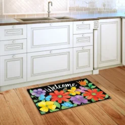 Whimsy Flowers Spring Doormat Indoor Outdoor 30" X 18" Briarwood Lane -Home Improvement Store GUEST 61287415 94bb 4e26 a6e2 2d5f5b1f50ca