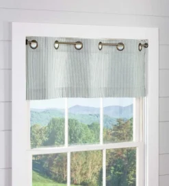 Thermalogic Insulated Ticking Stripe Grommet Top Valance, 40"W X 15"L 9 Thermalogic Insulated Ticking Stripe Grommet Top Valance, 40"W X 15"L -Home Improvement Store GUEST 629fea11 38d8 4086 bf0a e977cd9ce7c7