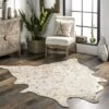NuLOOM Iraida Contemporary Faux Cowhide Area Rug