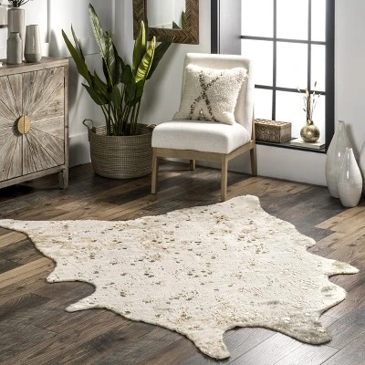 NuLOOM Iraida Contemporary Faux Cowhide Area Rug 3 NuLOOM Iraida Contemporary Faux Cowhide Area Rug