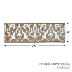 Sussexhome Floral Collection Anti-Slip Carpet Stair Treads, 9" X 28" -Home Improvement Store GUEST 64319b60 b281 408a 8202 0b4ff2f8a926