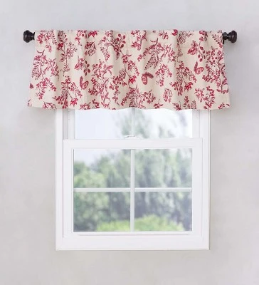 Botanical Toile Insulated Double-Lined Valance, 42"W X 14"L 4 Botanical Toile Insulated Double-Lined Valance, 42"W X 14"L - Image 2