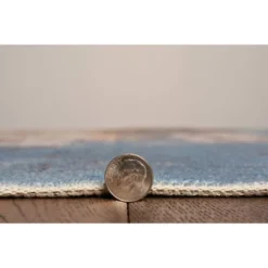 Washable Kyler Rug Beige/Blue - Linon -Home Improvement Store GUEST 64e09cdd bd38 4d62 941b 7df2acf93c94