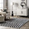 Dominique Abstract Checkered Fringe Area Rug -Home Improvement Store GUEST 6656957f 9844 44ba a998 0b75df8ec5a9