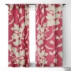 Viviana Gonzalez Floral Magenta Vibes 84" X 50" Single Panel Blackout Window Curtain - Deny Designs -Home Improvement Store GUEST 67182791 f9c0 4e36 bfa8 e7de3e2c9b3f