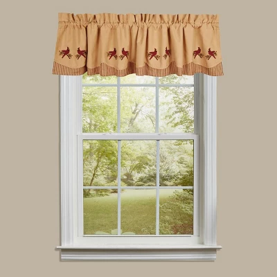 Home Collections By Raghu Ticking Cardinal Valance, Fairfield 72x15.5 3 Home Collections By Raghu Ticking Cardinal Valance, Fairfield 72x15.5