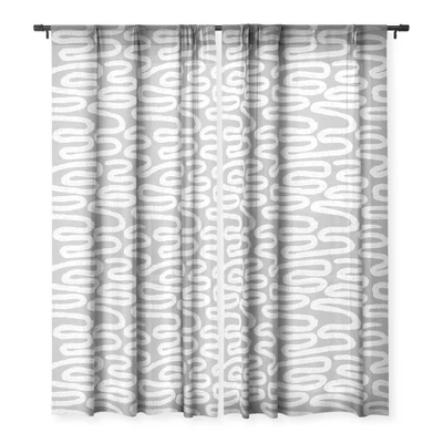 Holli Zollinger Ceres Ani Grey Single Panel Sheer Window Curtain - Society6 4 Holli Zollinger Ceres Ani Grey Single Panel Sheer Window Curtain - Society6 - Image 2