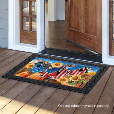 Briarwood Lane American Fall Birdhouses Doormat Patriotic Autumn 4 Briarwood Lane American Fall Birdhouses Doormat Patriotic Autumn - Image 2
